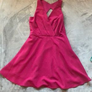 Maroon V-Neck dress